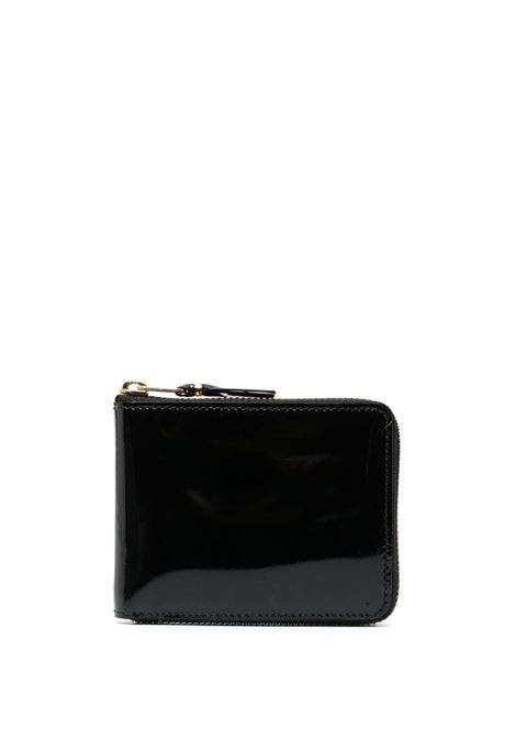portafoglio lucido classic line unisex nero in pelle COMME DES GARÇONS WALLET | SA7100GP2